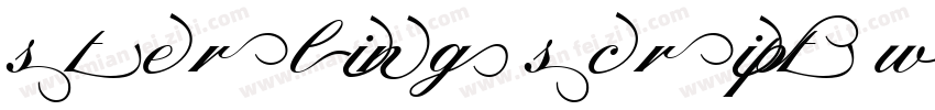 Sterling Script W字体转换